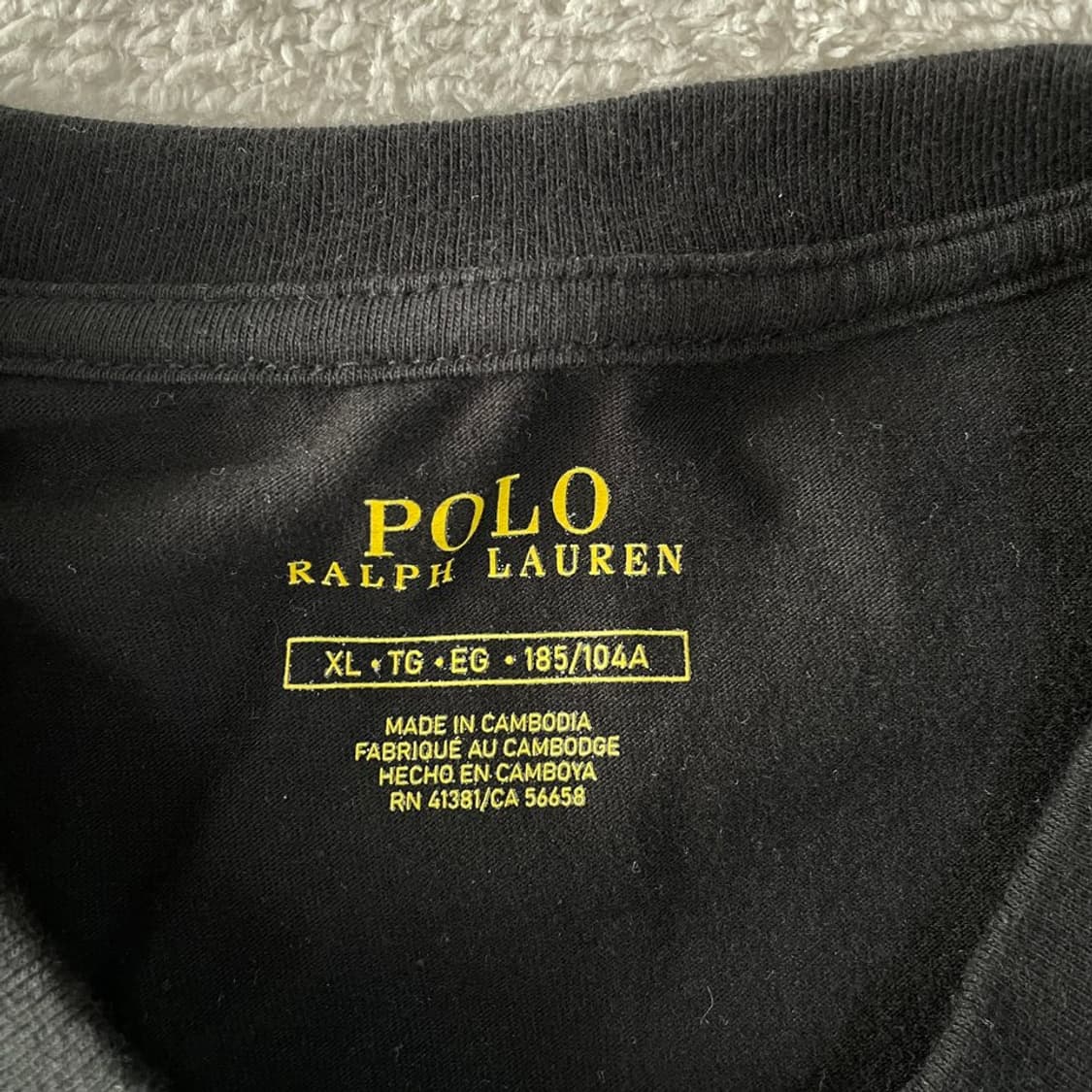 XL 폴로 롱슬리브 블랙 긴팔 상품이미지4