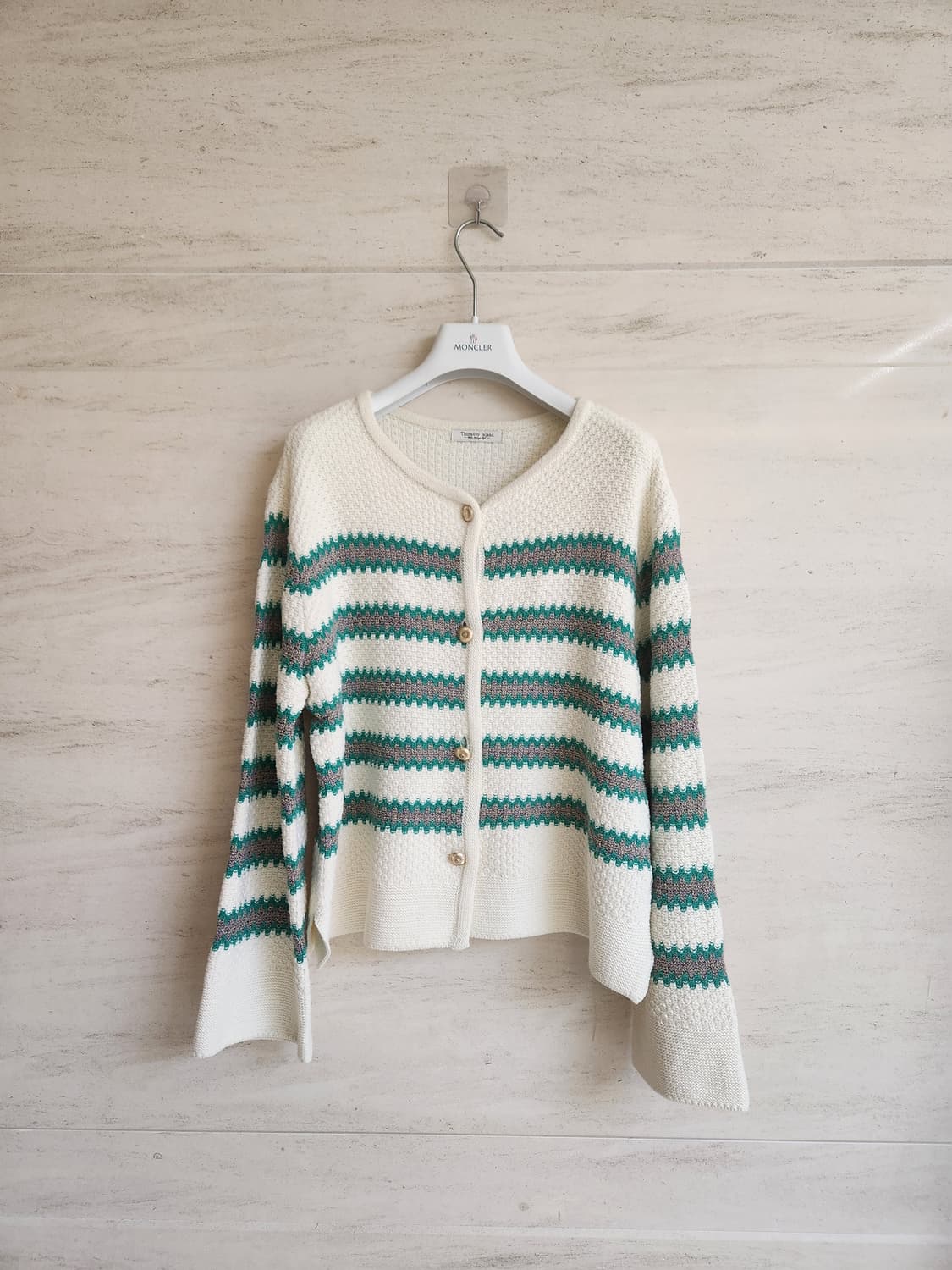 써스데이아일랜드  바스켓 단가라 니트 가디건 S사이즈 상품이미지4