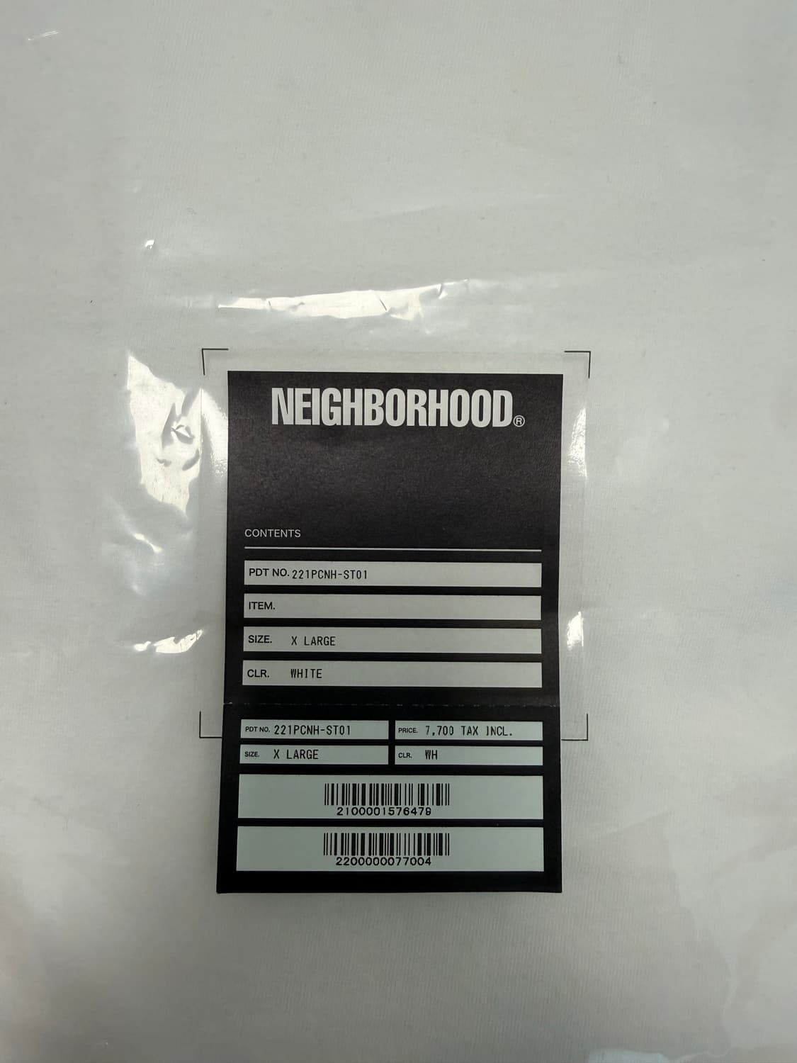 네이버후드 NEIGHBORHOOD NH-1 레터 박스 로고 티셔츠 XL 상품이미지8