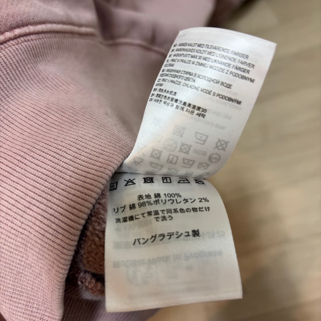 칼하트 피그먼트 핑크 맨투맨 스웨트 셔츠 상품이미지5