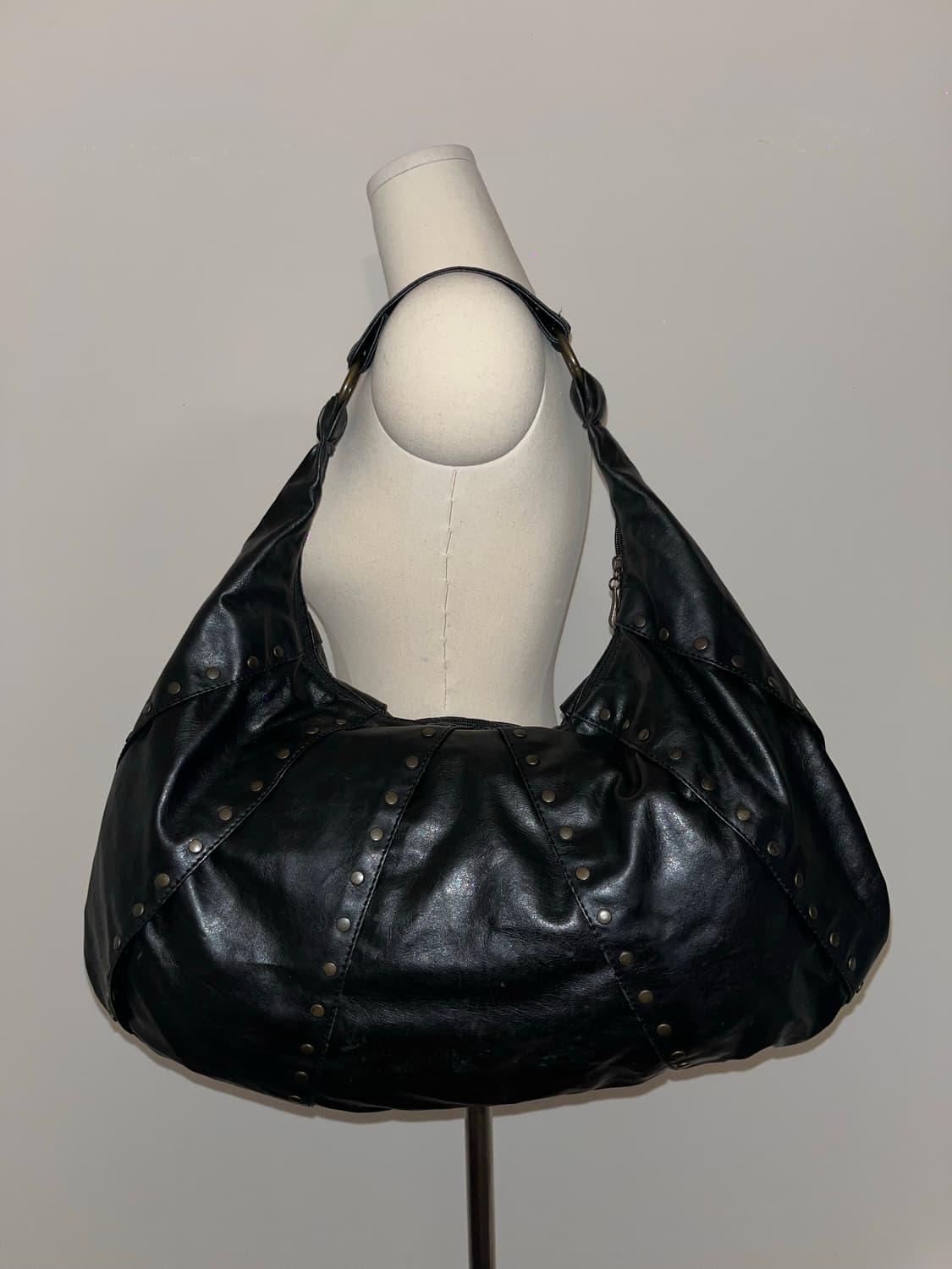 Black Big Shoulder Bag 상품이미지3