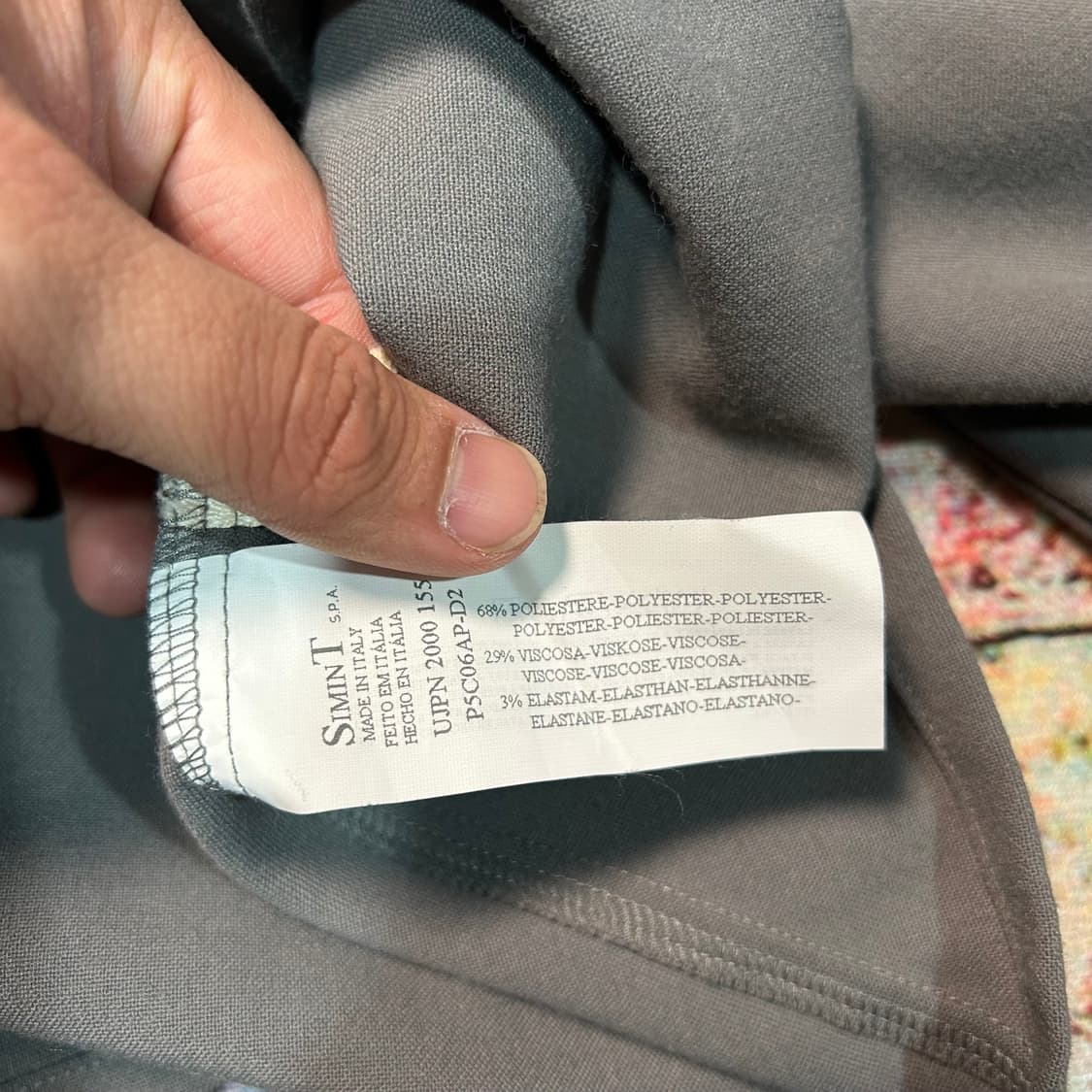 [M] 90s 아르마니 made in italy 셔츠자켓 상품이미지8