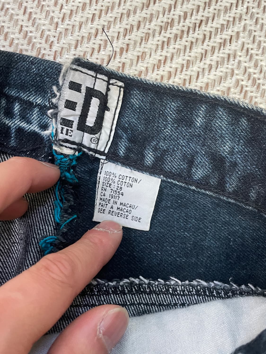 Used 해체주의 컷오프 데님 스커트  J03345 상품이미지5