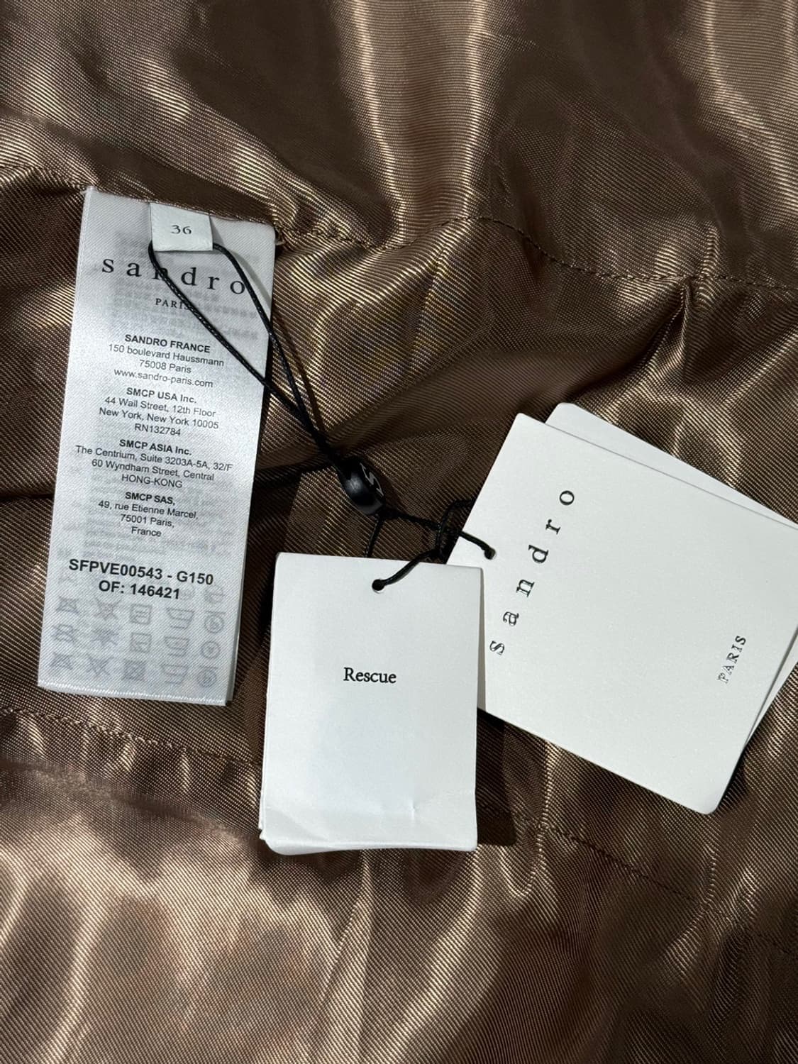 산드로 브라운 하운드투스 트위드 더블 자켓 상품이미지8