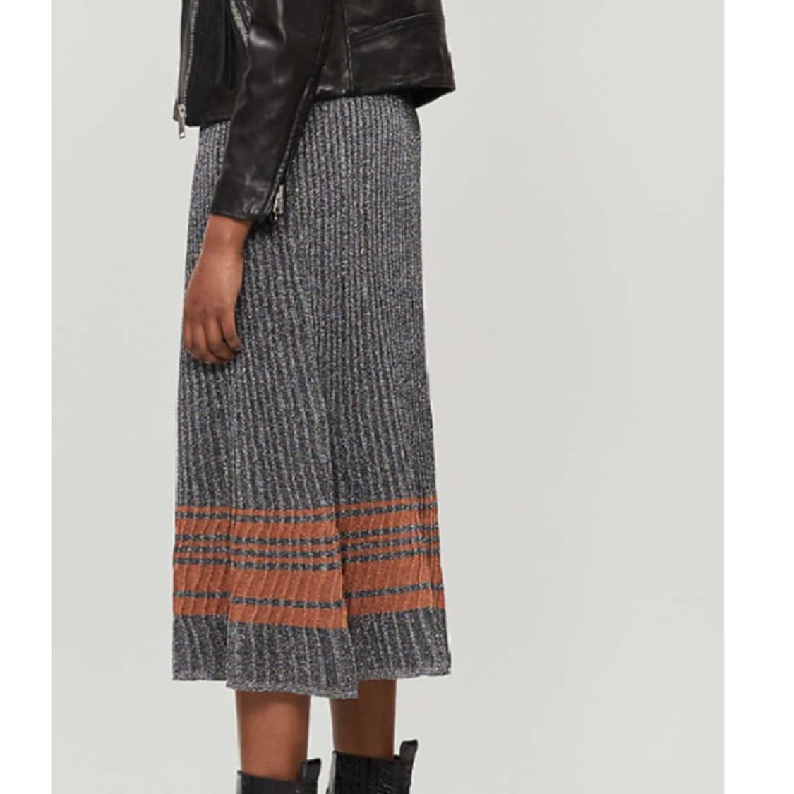 국내 산드로 봄 가을 얇은 롱 플리츠 스커트 S 거의새것 사랑봉봉 상품이미지1