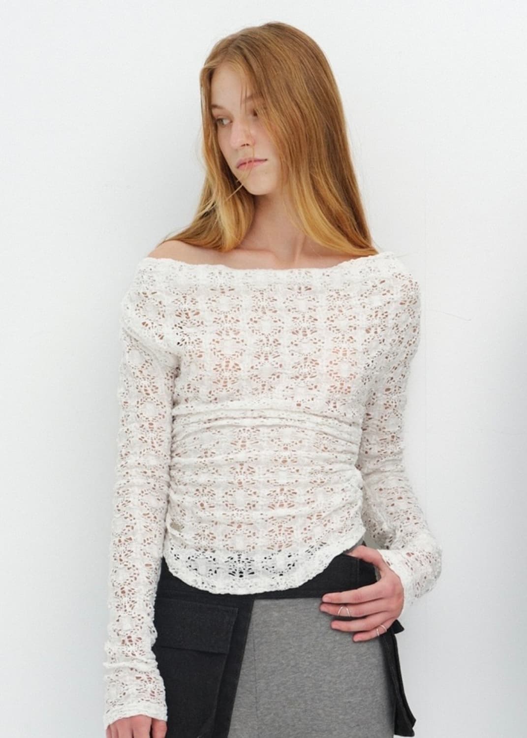 세릭 Cerric 플라워 레이스 탑 상품이미지3