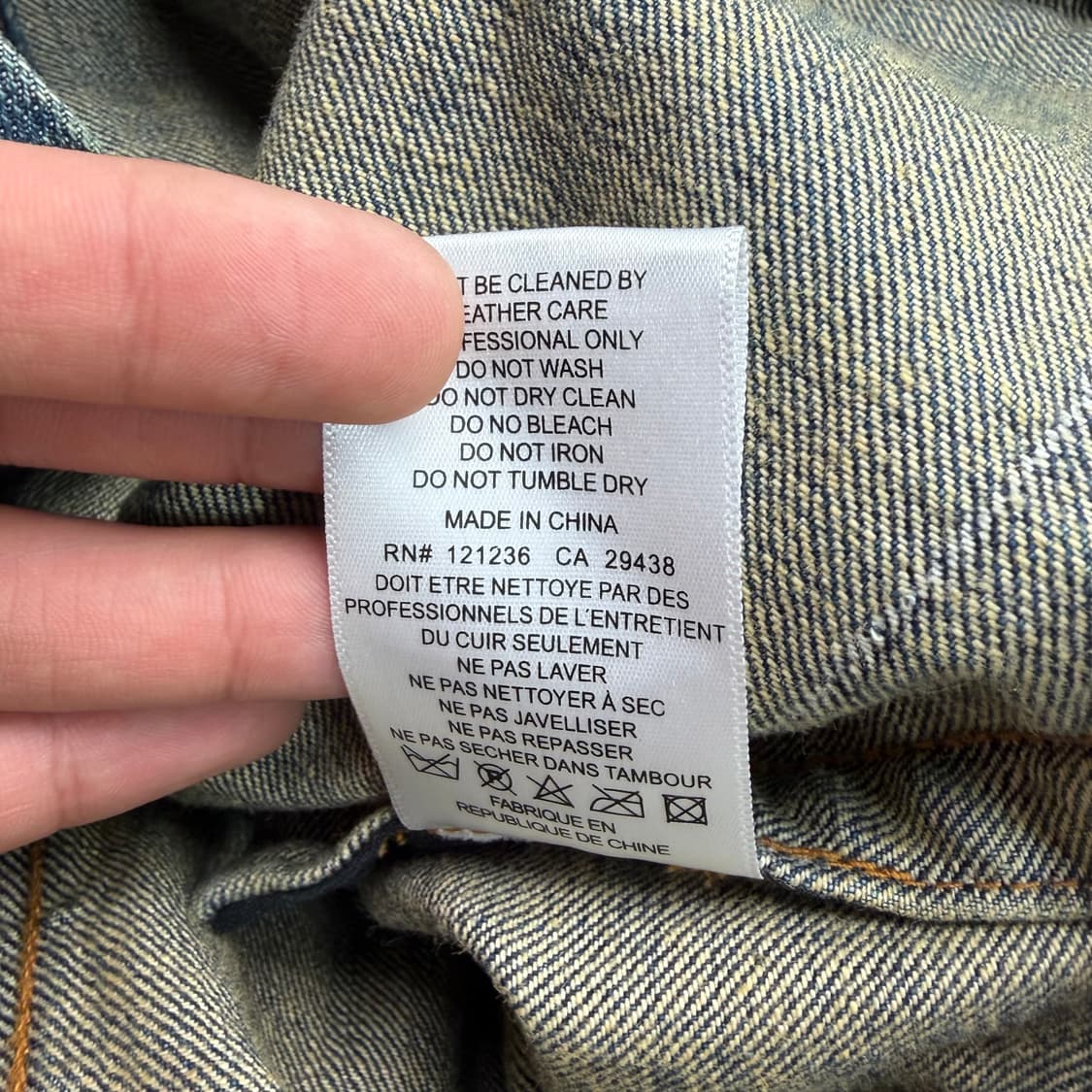 Cult of Individuality 빈티지 데님 브란도 자켓 L 상품이미지9