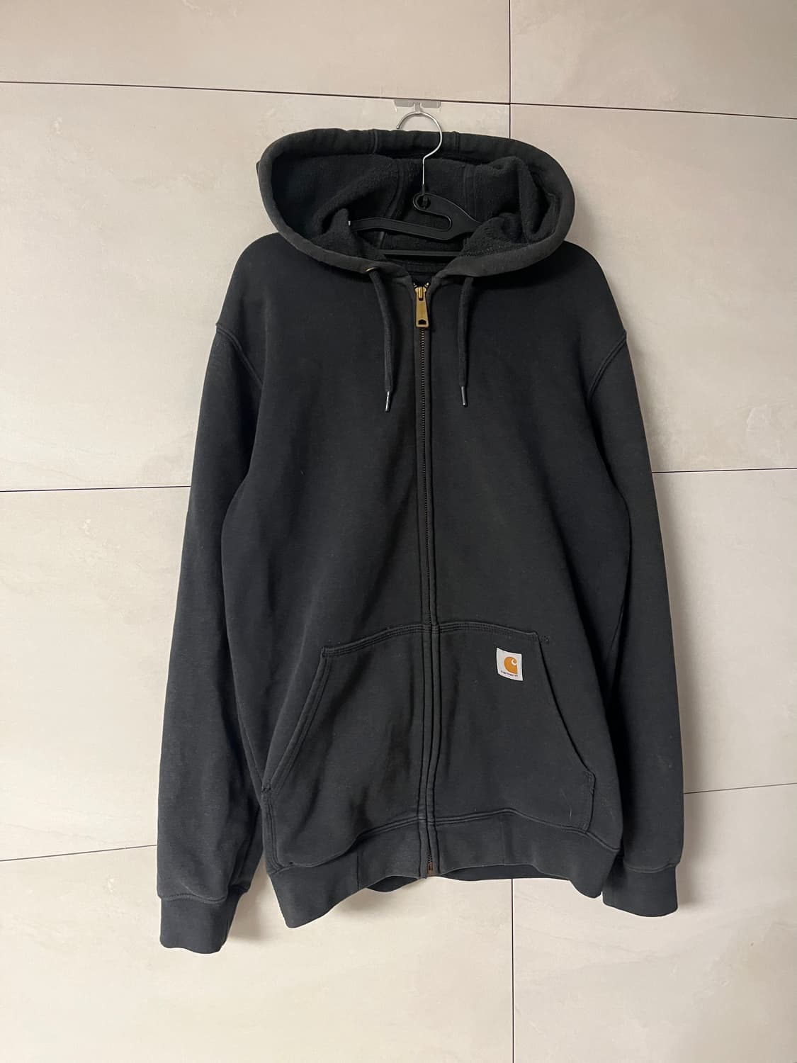 칼하트 오리지널핏 후드집업 블랙 [S] 상품이미지2