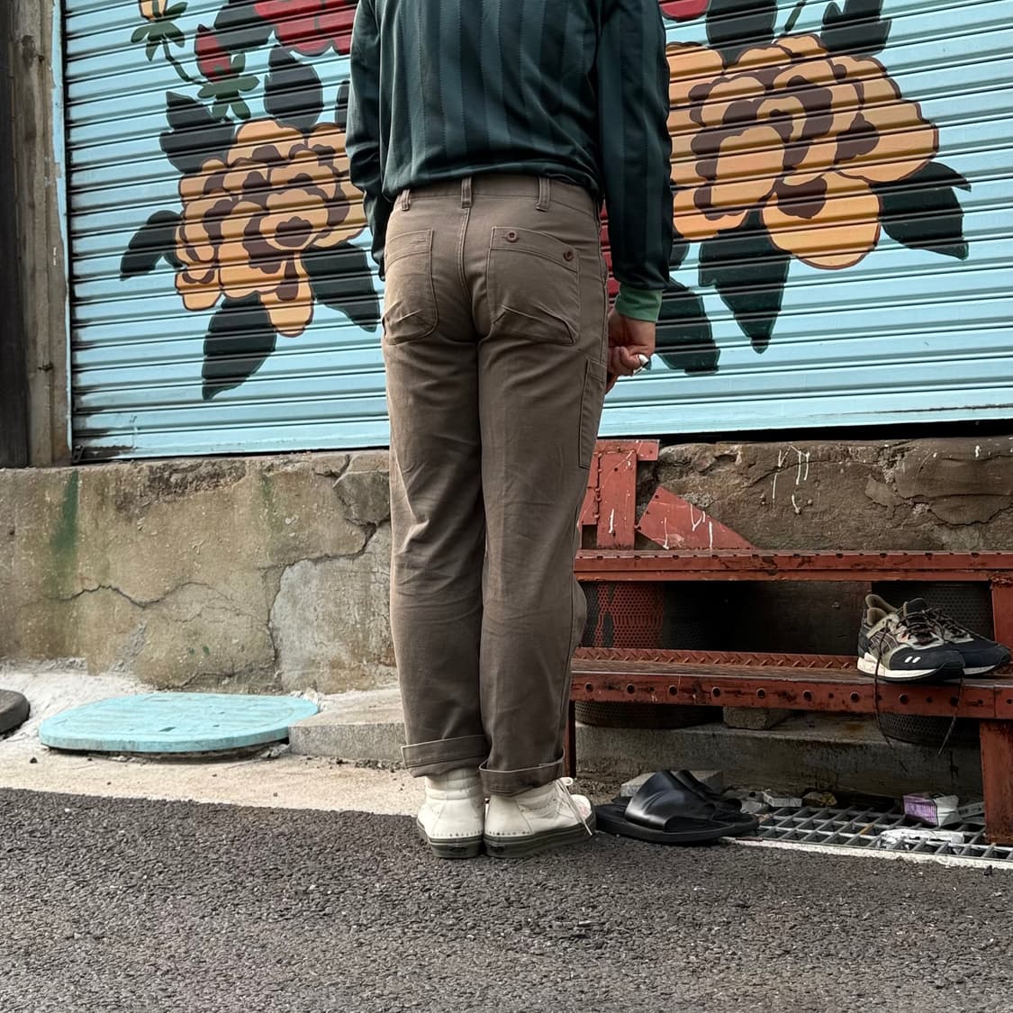 논네이티브 트윌코튼 올리브 팬츠 M 상품이미지9