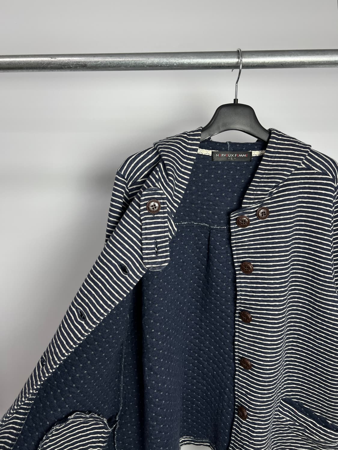 NERVEUX FEMME 스트라이프 후드 자켓 상품이미지7