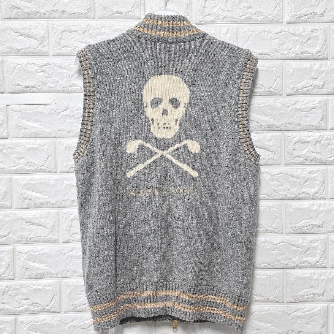 택포) 마크앤로나 MARK&LONA 남성 니트 골프 조끼 L 상품이미지4