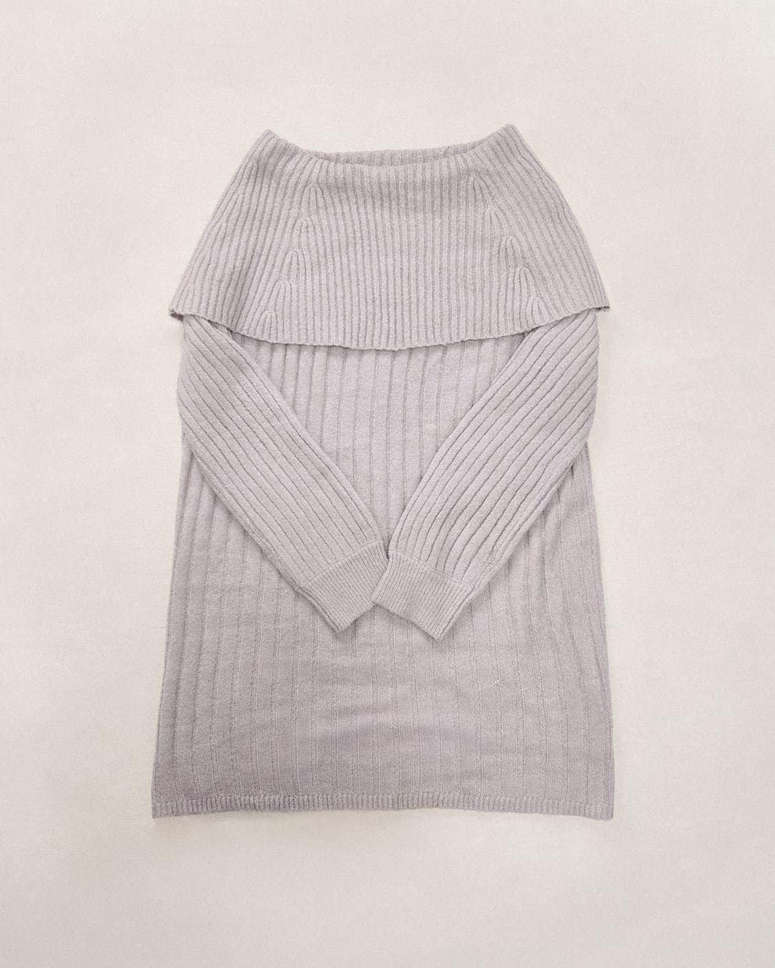 루즈핏 숄 카라 니트 미니 원피스
일본빈티지 상품이미지2