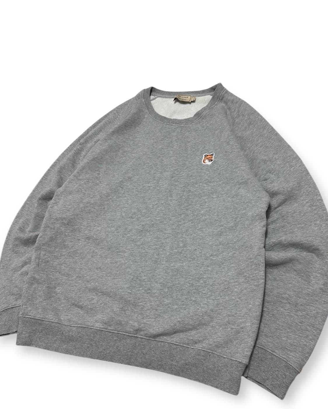 메종키츠네 폭스헤드 맨투맨 그레이 상품이미지3