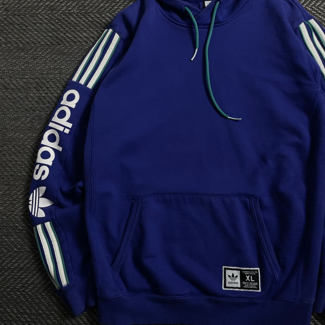 00s 아디다스 올드스쿨 사이드 라인 빅로고 후드 티셔츠y 4423 상품이미지4
