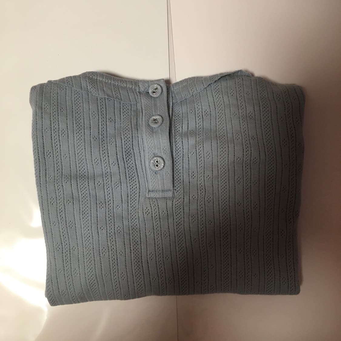 할로미늄 하늘색 니트  상품이미지3