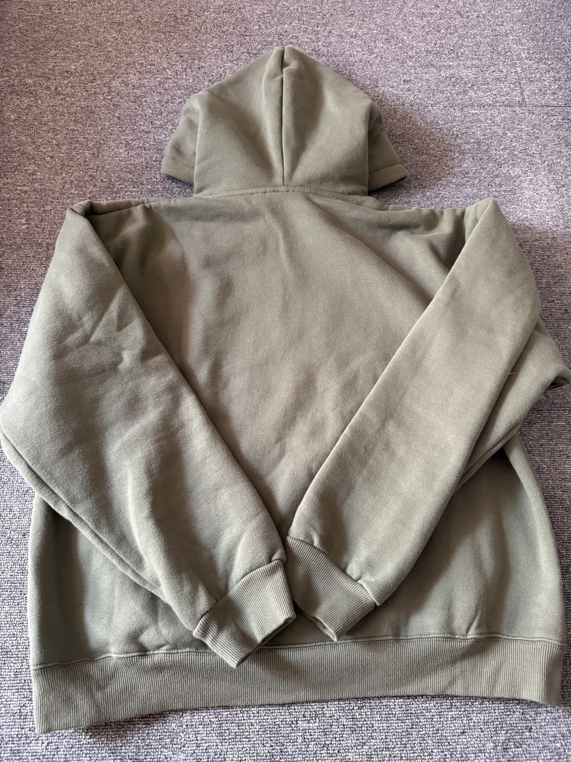 아메스 월드와이드 빅 타이포 후디 카키 상품이미지2