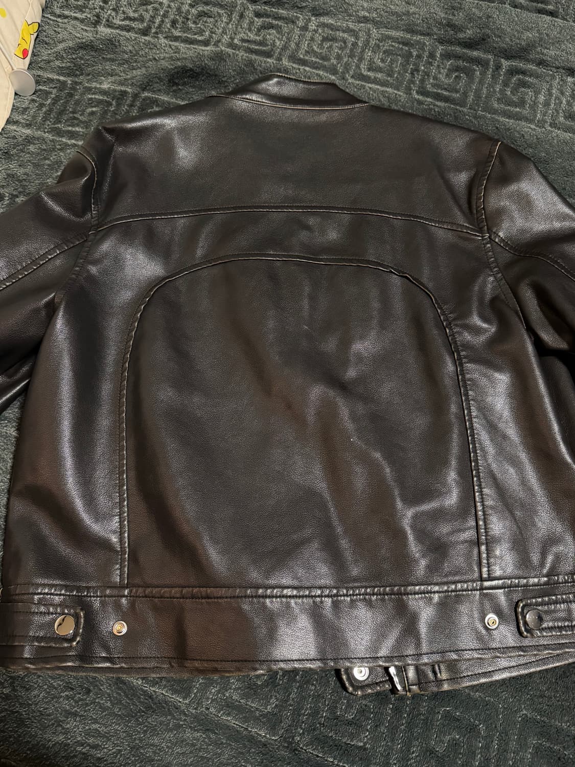 [파르티멘토우먼] WASHED LEATHER BIKER JACKET 상품이미지4