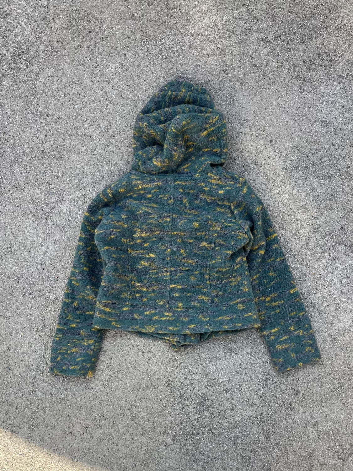 Vintage 울 혼방 사선 지퍼 후드자켓  상품이미지4