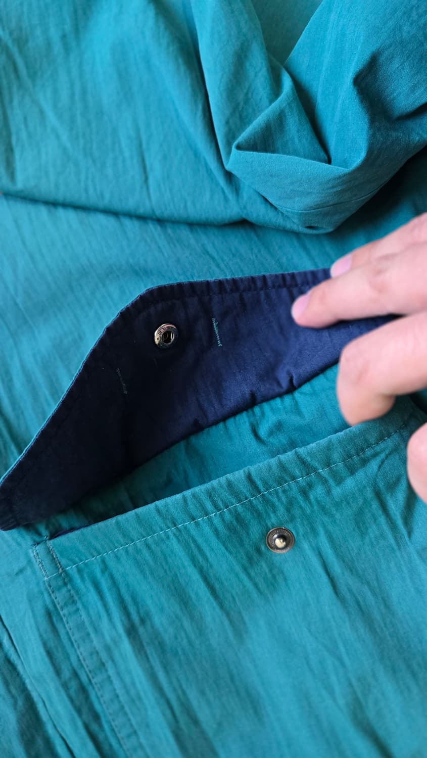 티파니 컬러 빈티지 블루종 자켓 윈드브레이커 XXL 상품이미지6