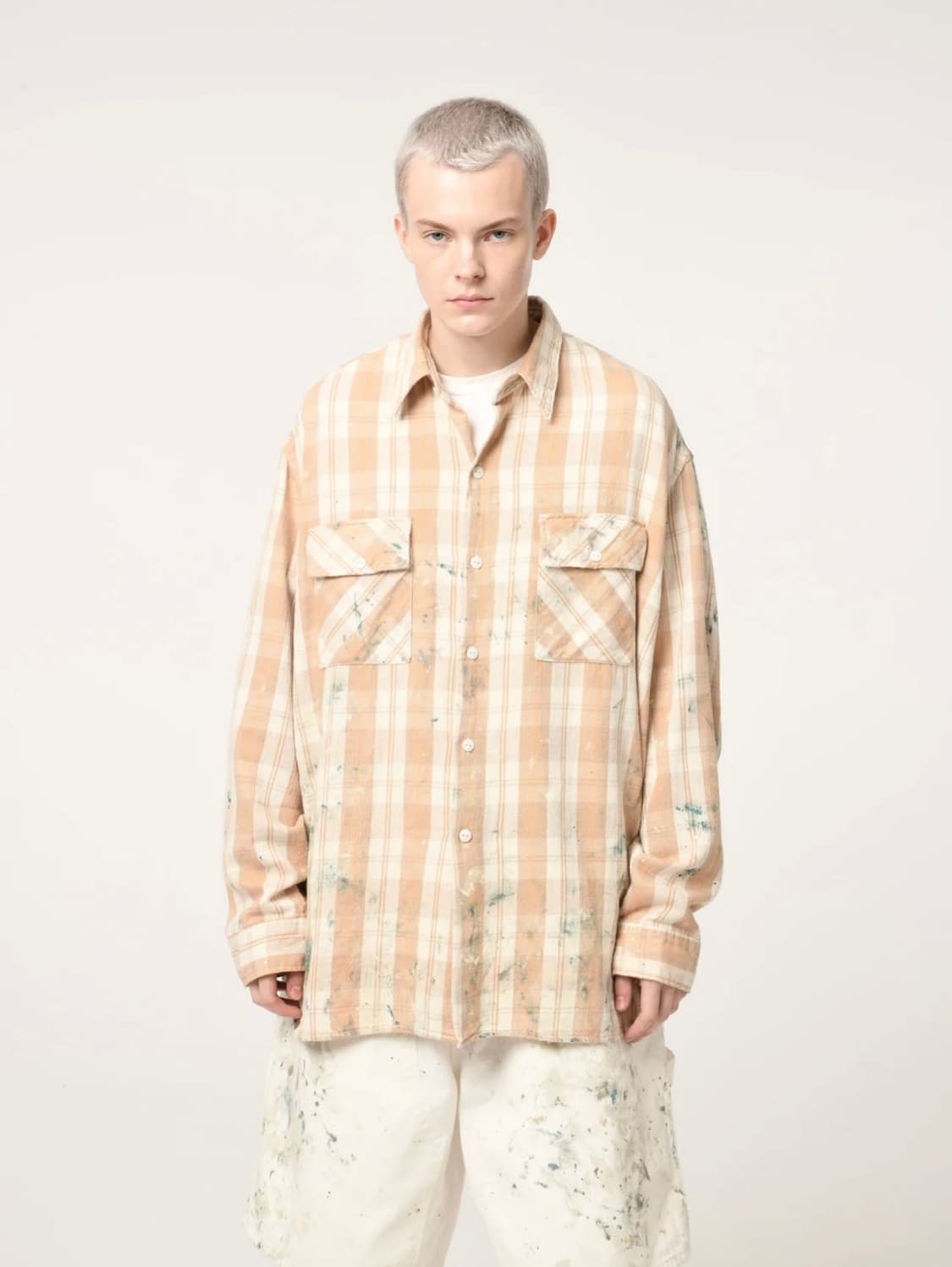 Bowwow 페인트 플란넬 셔츠 M 상품이미지5