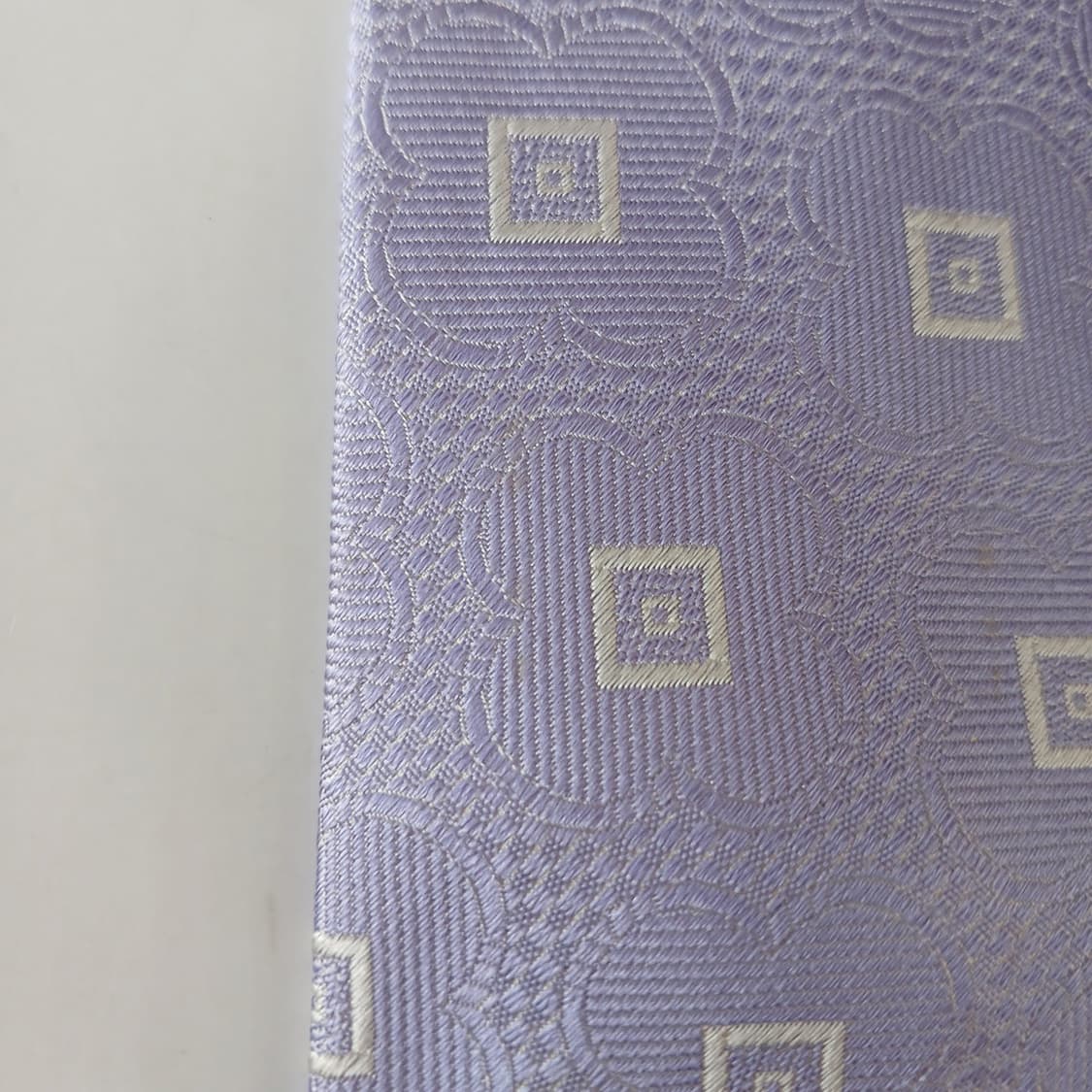 밀라숀 실크 바이올렛 기하 패턴 넥타이 9.5cm A등급 A19571
 상품이미지9