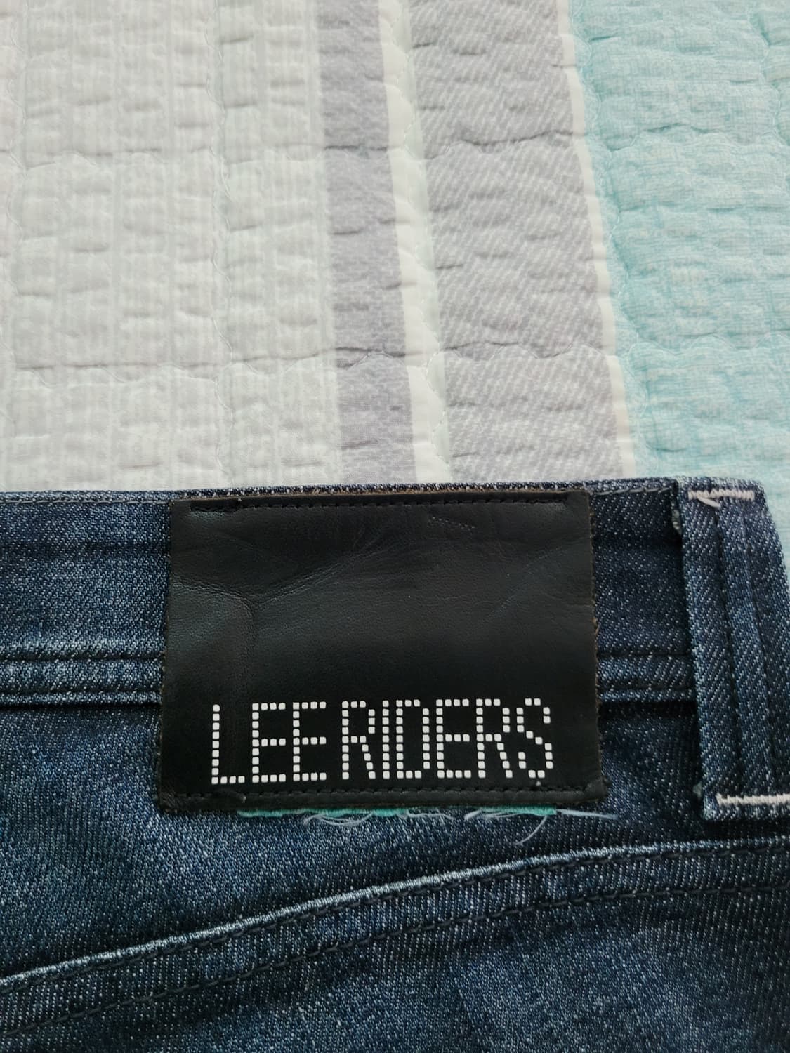  재팬 리 블랙라이더 블랙스티치 LEE Riders 다크블루 스판슬림진  상품이미지8