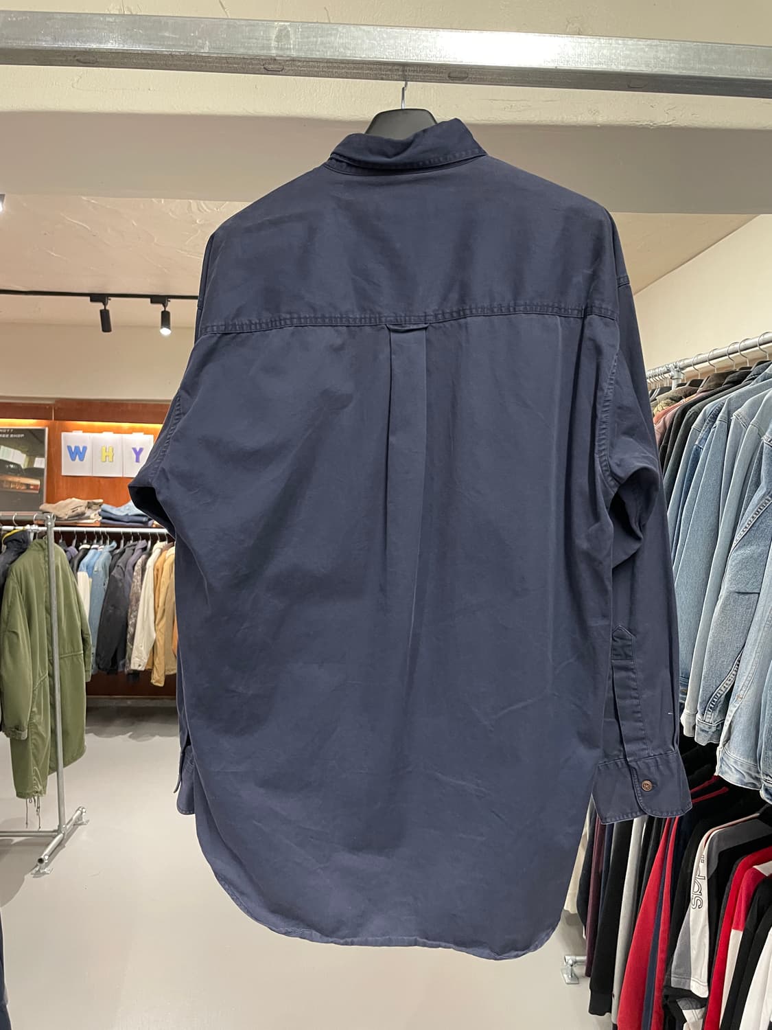 CHAPS 옥스퍼드 코튼 셔츠 (navy) 상품이미지5