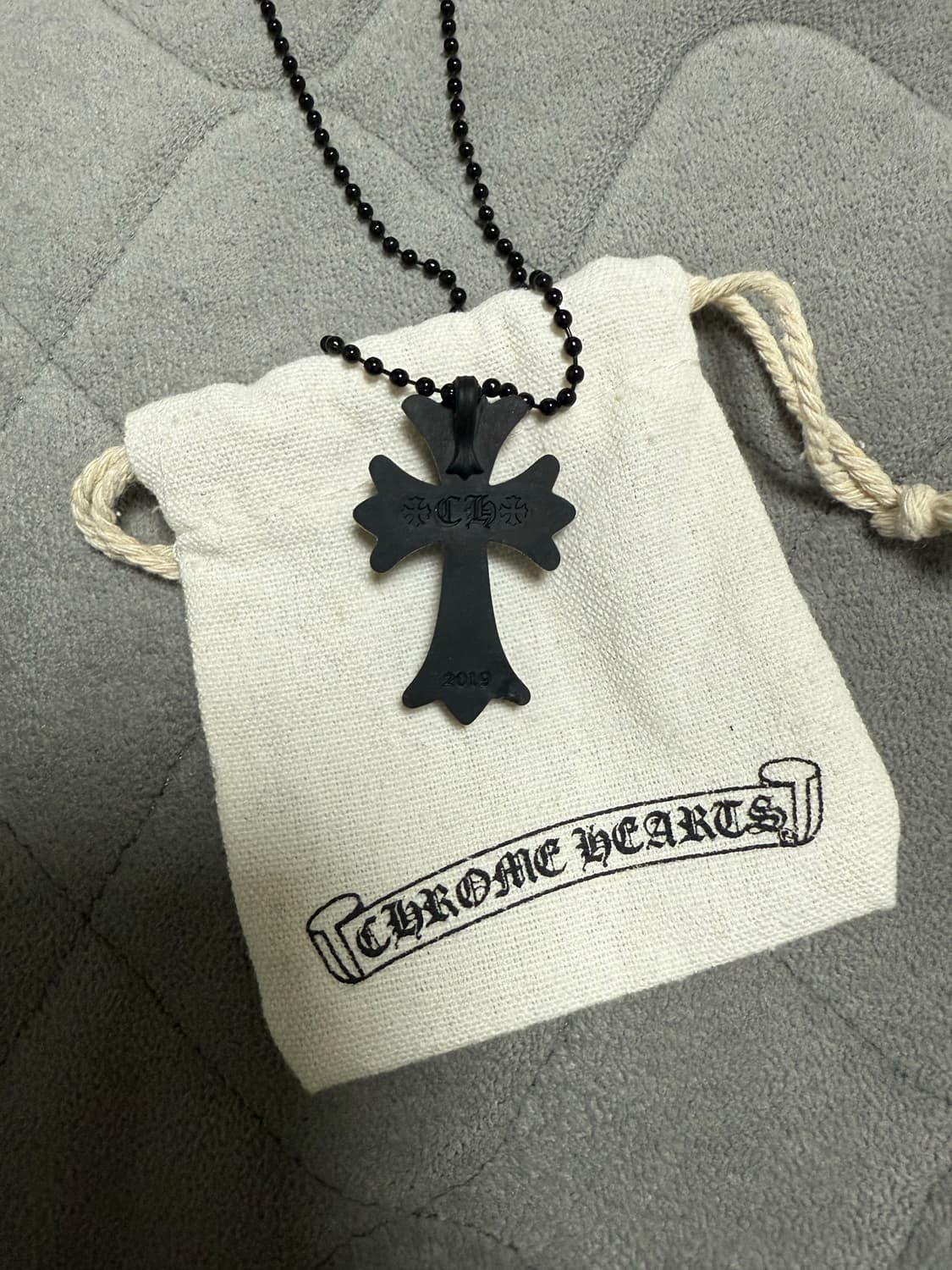 실리크롬 목걸이 블랙 상품이미지2