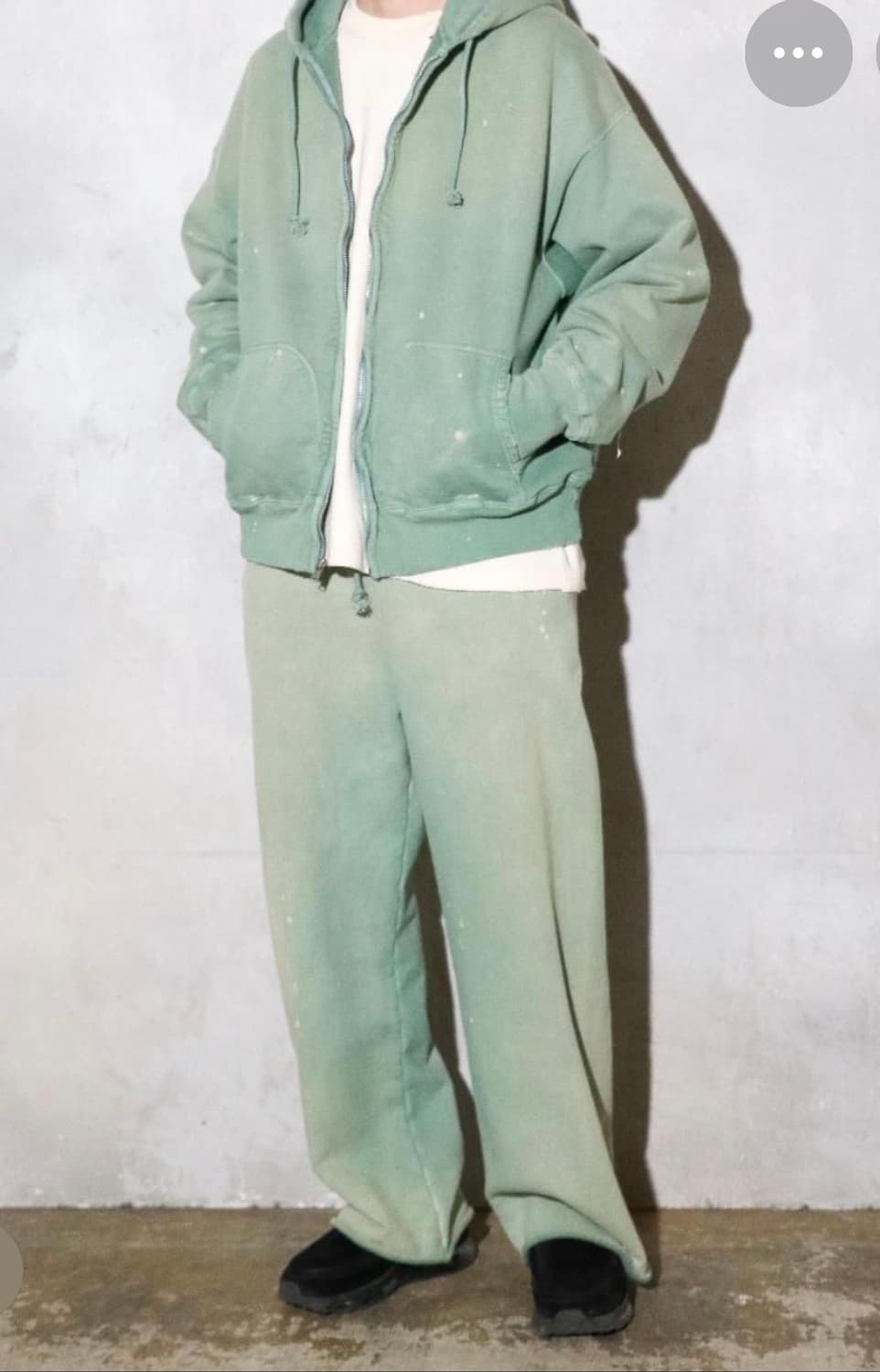 바우와우 에이징 스웻팬츠 그린 XXL 상품이미지6