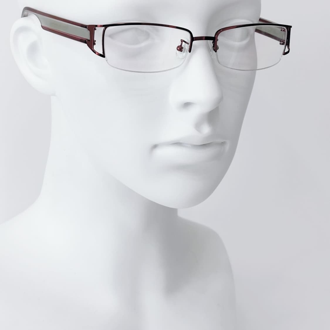 키지클럽 LOCMAN 레드 메탈 반무테 데드스탁 빈티지안경 상품이미지6