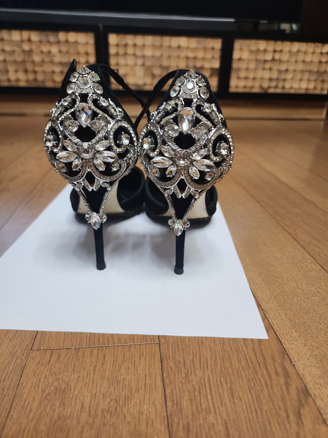 MSK Studio 블랙 스웨이드 힐 펌프스 235 상품이미지3