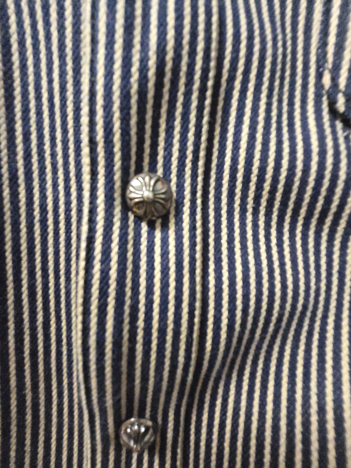 크롬하츠 스트라이프 홀스슈 셔츠 워크독 자켓 L 상품이미지3