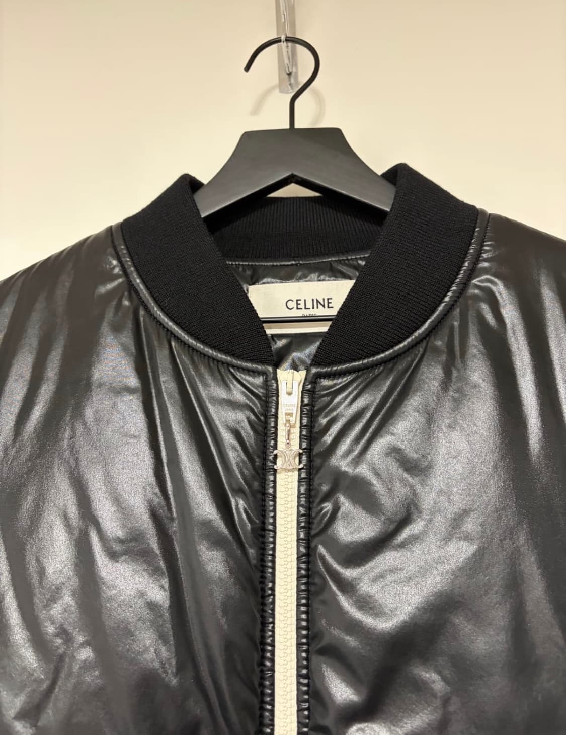 [54] 셀린느 새틴 패디드 봄버 패딩자켓 상품이미지3