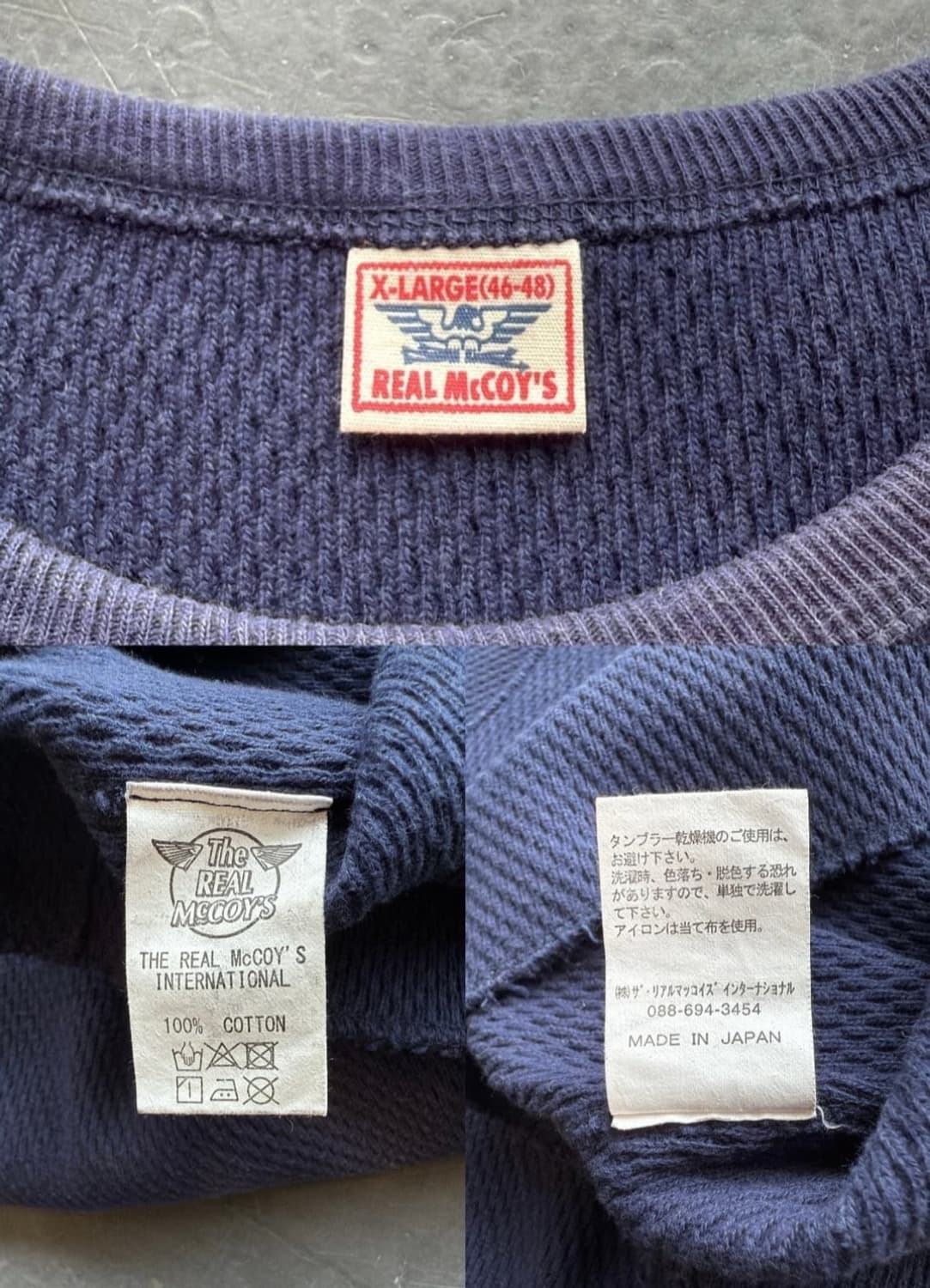 (XL)리얼멕코이 써멀 와플 롱슬리브 상품이미지3