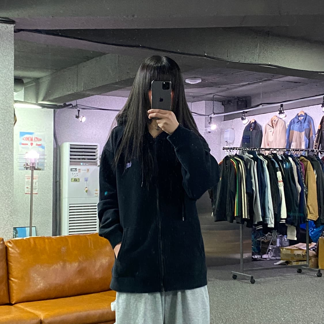 브라운브레스 자수로고 후드집업 B4471 상품이미지1