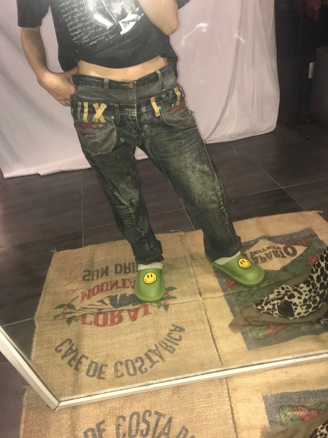 vintage washed denim pants 상품이미지4