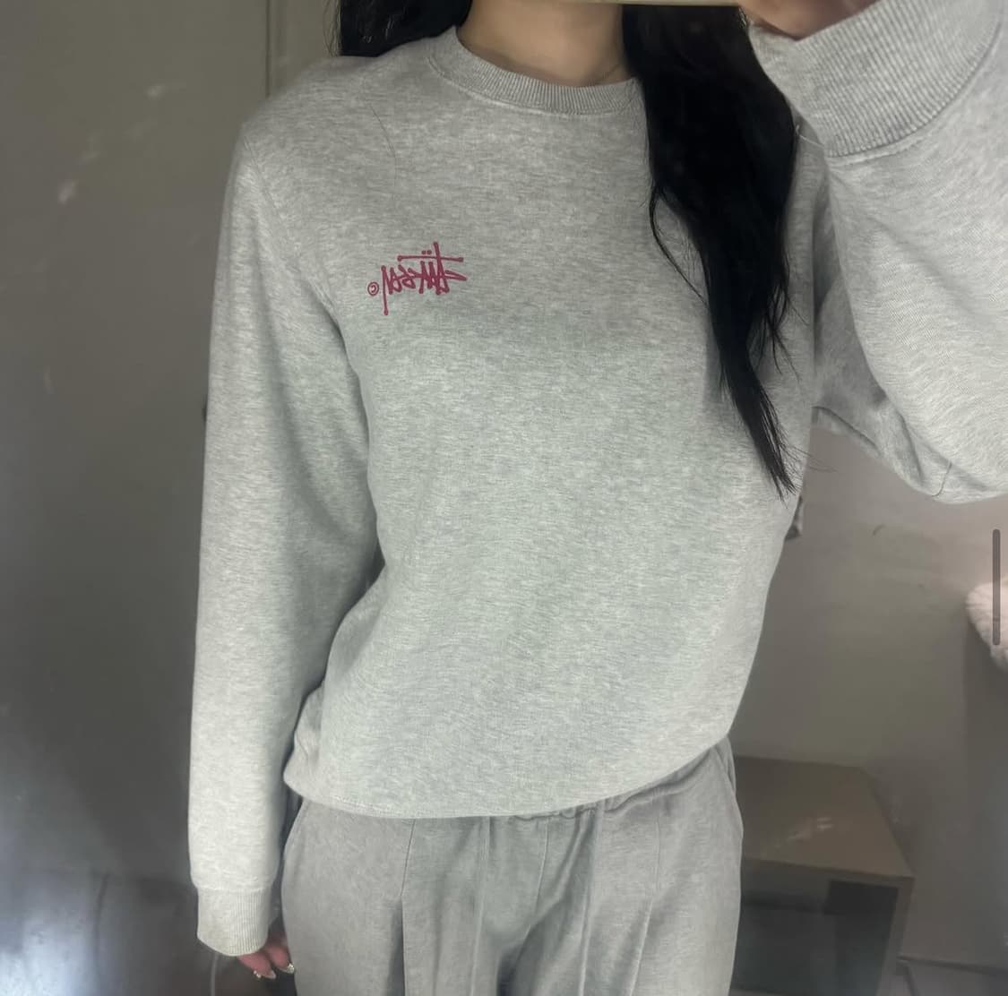 정품 기모 스투시 맨투맨 🩶💕 상품이미지1