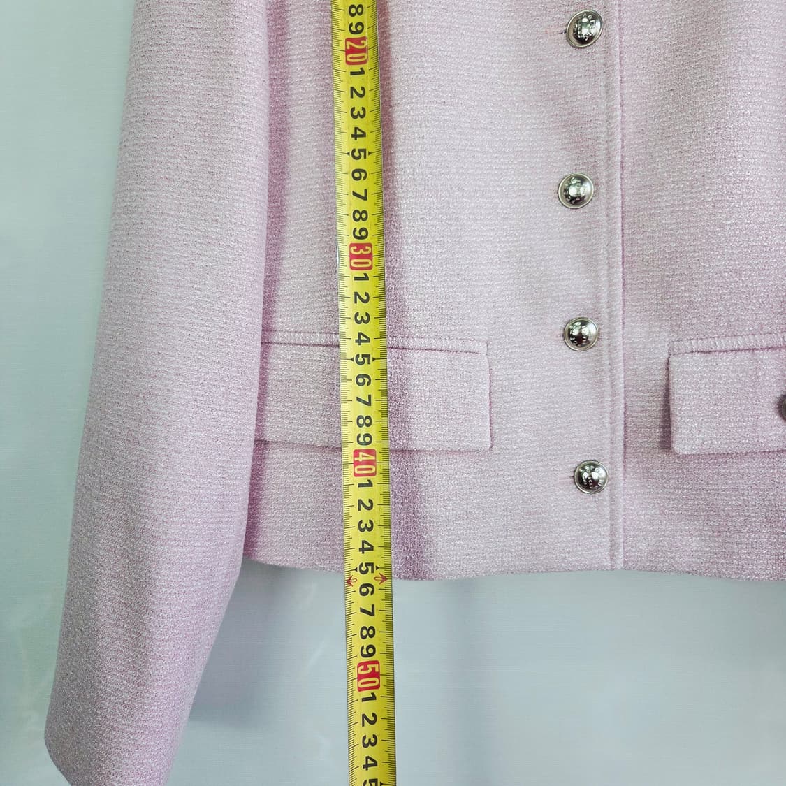 [LE BLANC] 르블랑 트위드 크롭 자켓 핑크 여성 프리사이즈  상품이미지7