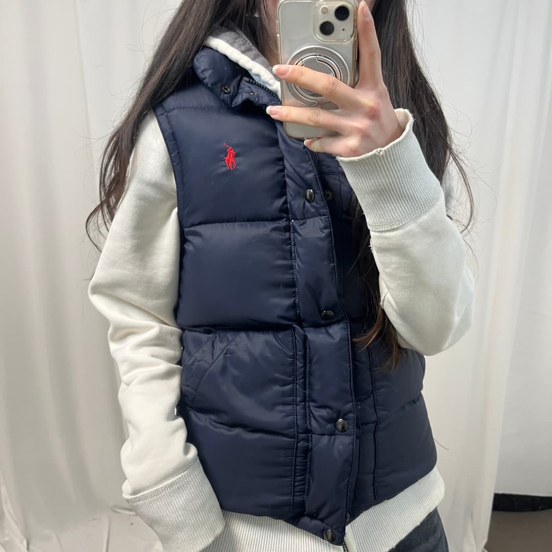 Polo Ralph Lauren Navy Padded Vest 상품이미지3