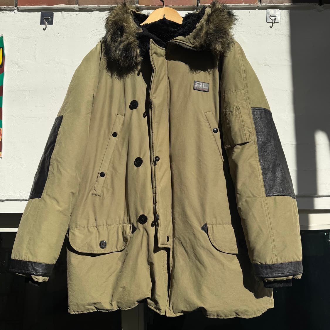 Ralph Lauren Jeans N3B 덕다운 파카 올리브 L 상품이미지1