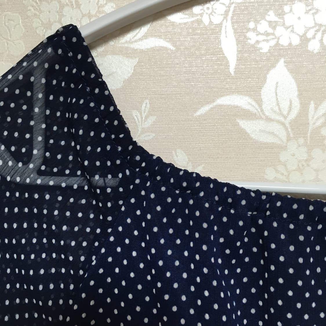 네이비 도트 블라우스 상품이미지6