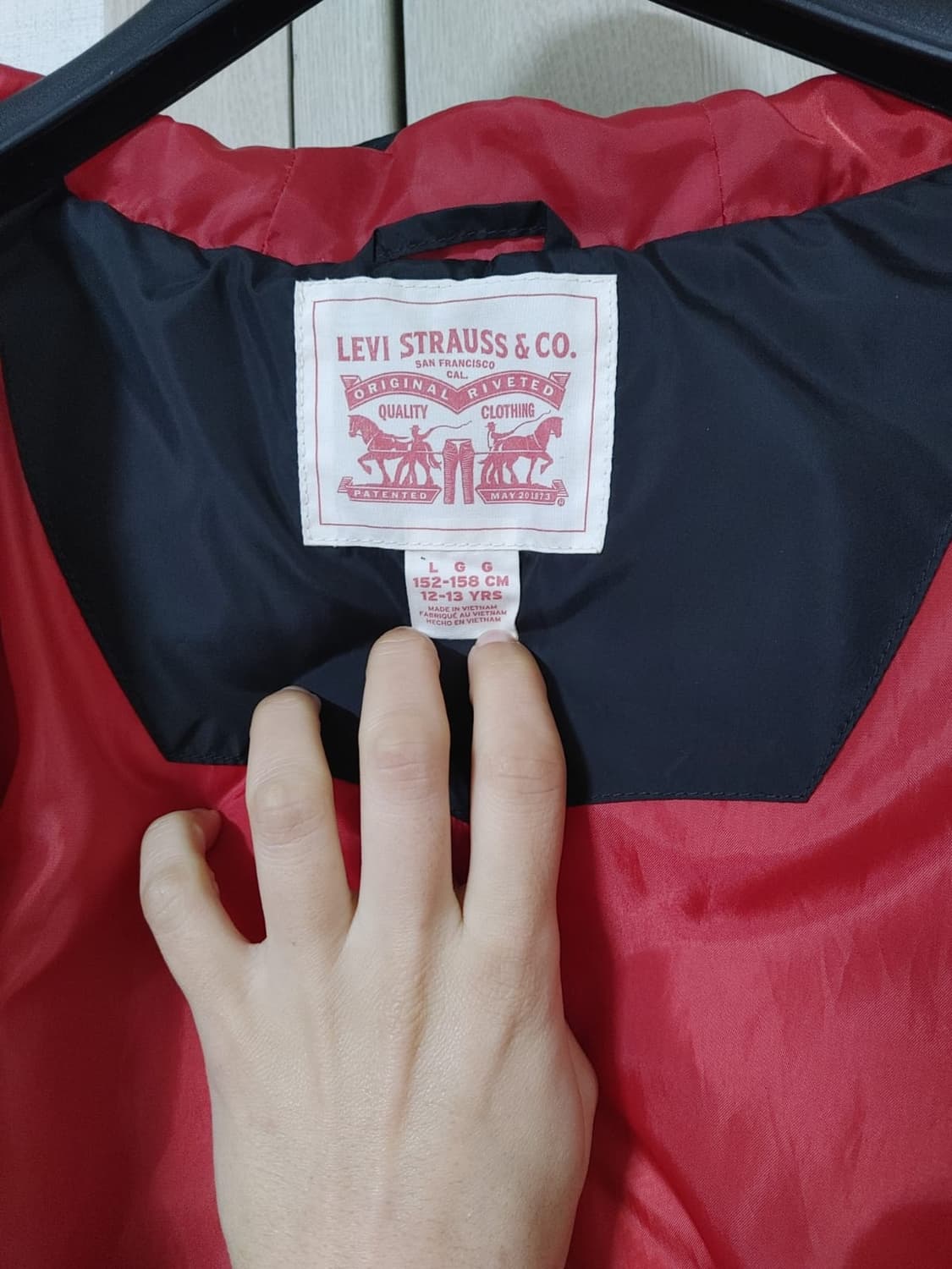 리바이스 키즈 롱패딩 블랙 L 상품이미지6