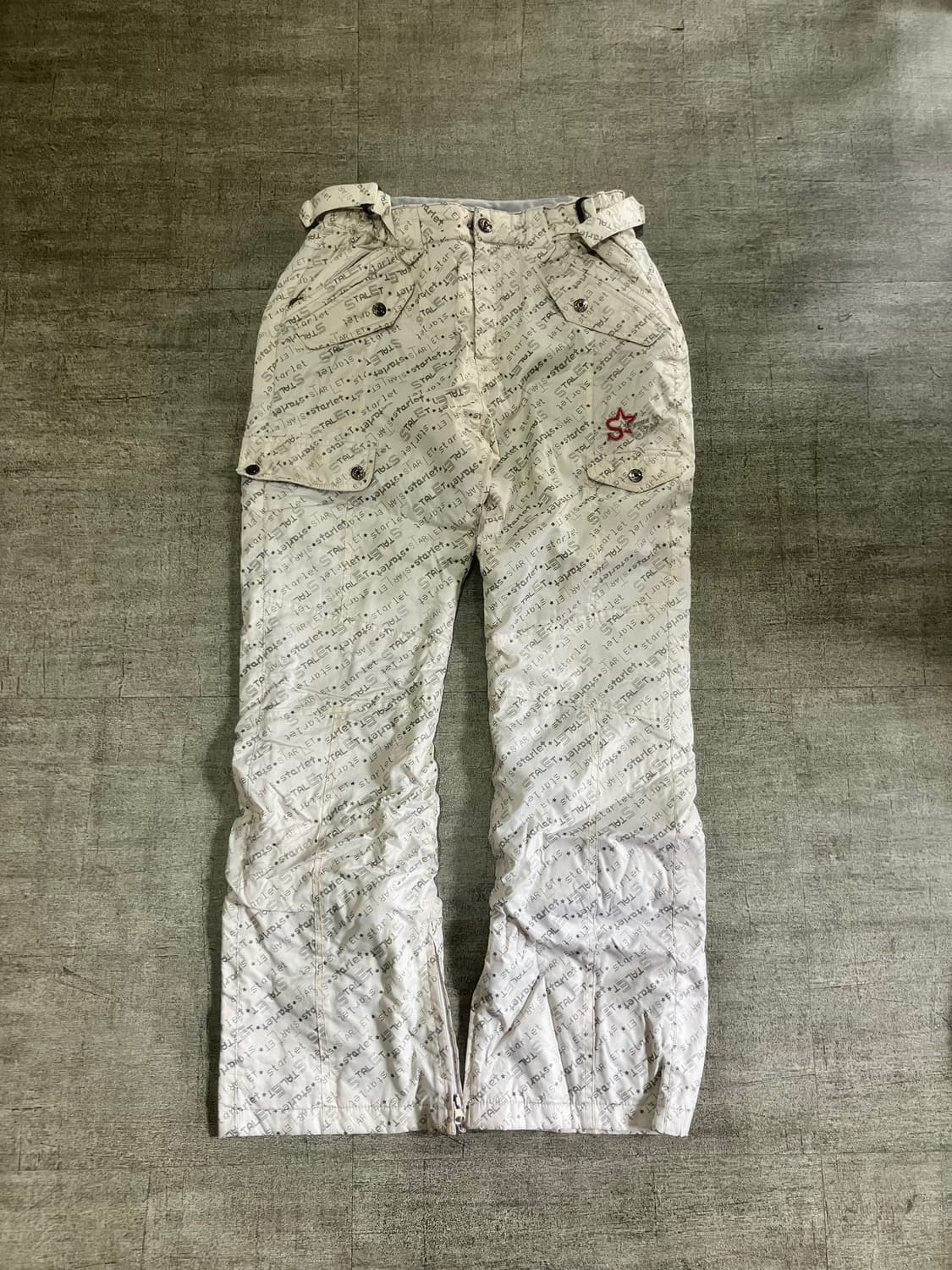 일본빈티지 Jcb 핀터깔y2k 히메갸루 스타패딩팬츠 상품이미지1