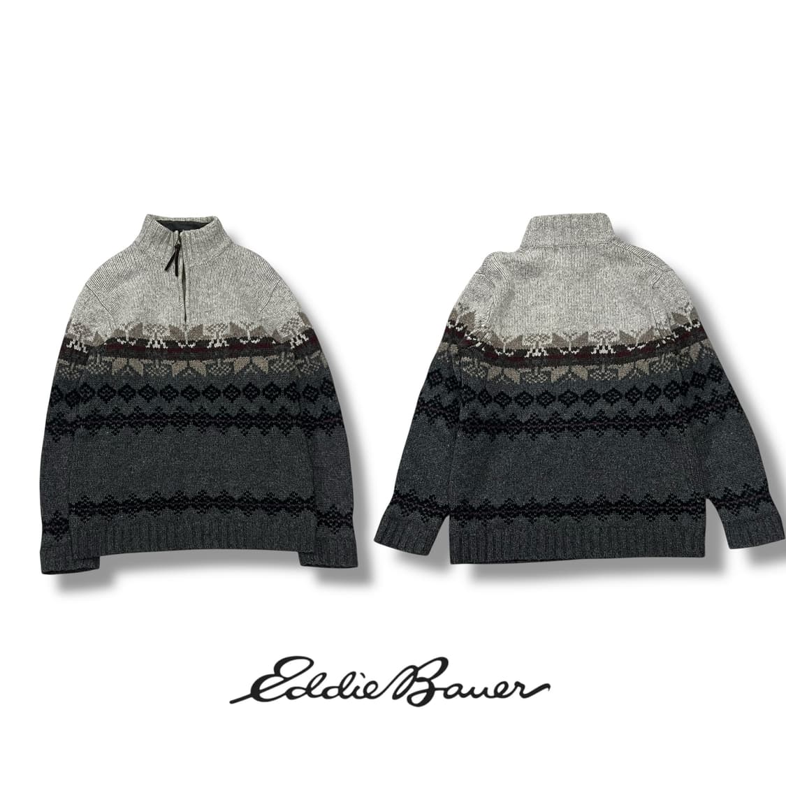 에디바우어 노르딕 반집업 램스울니트 s08391 상품이미지1