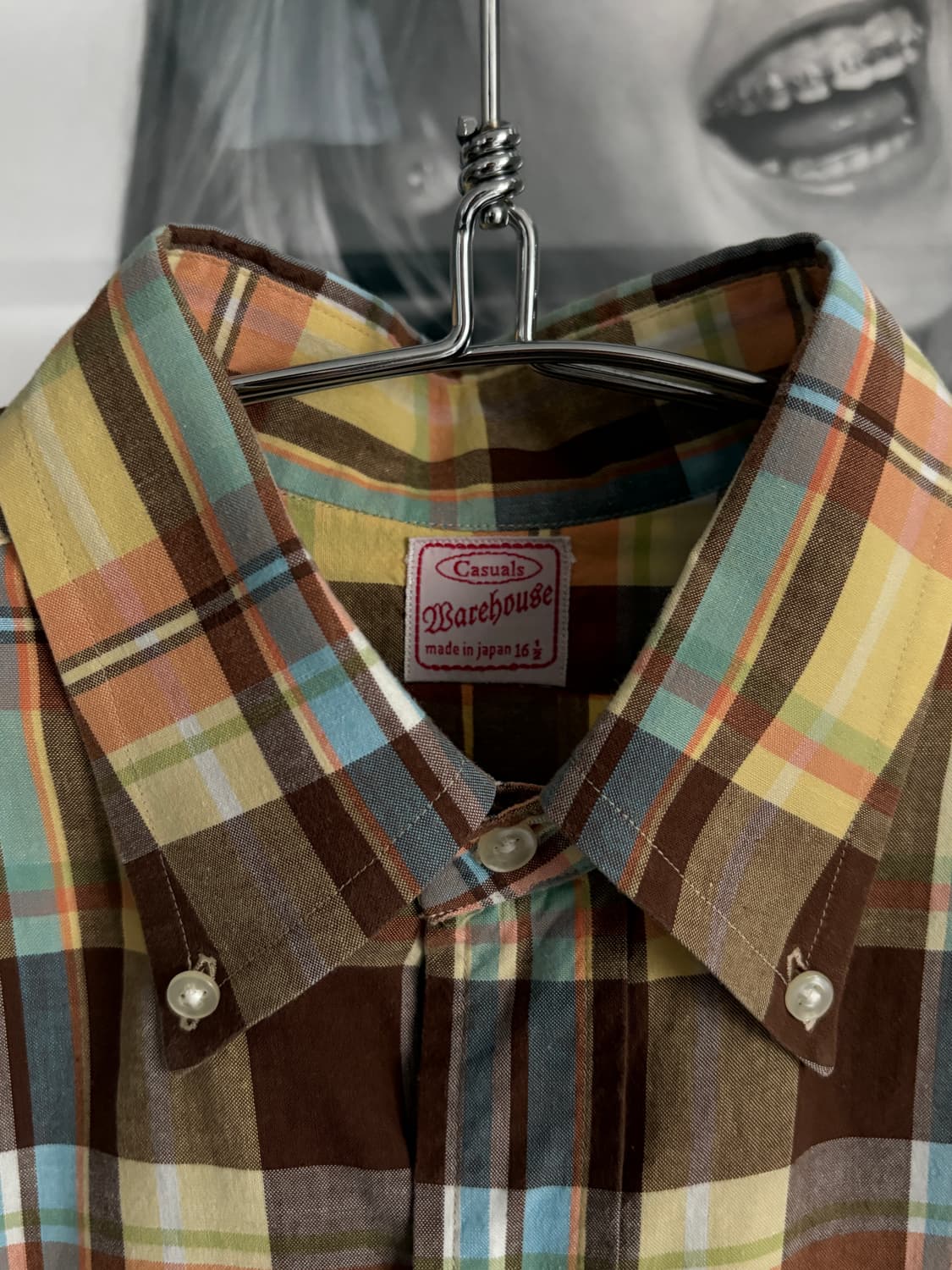 WAREHOUSE madras check shirt 상품이미지4