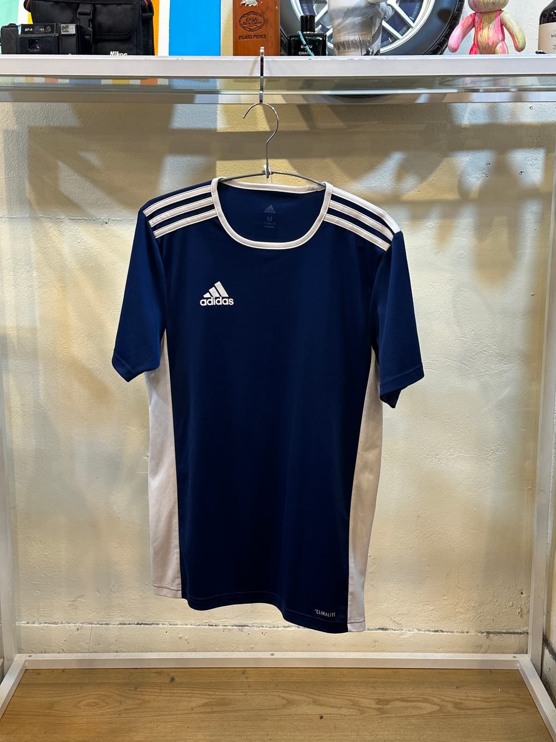 아디다스 climate 삼선 반팔 티셔츠 네이비 M 상품이미지1