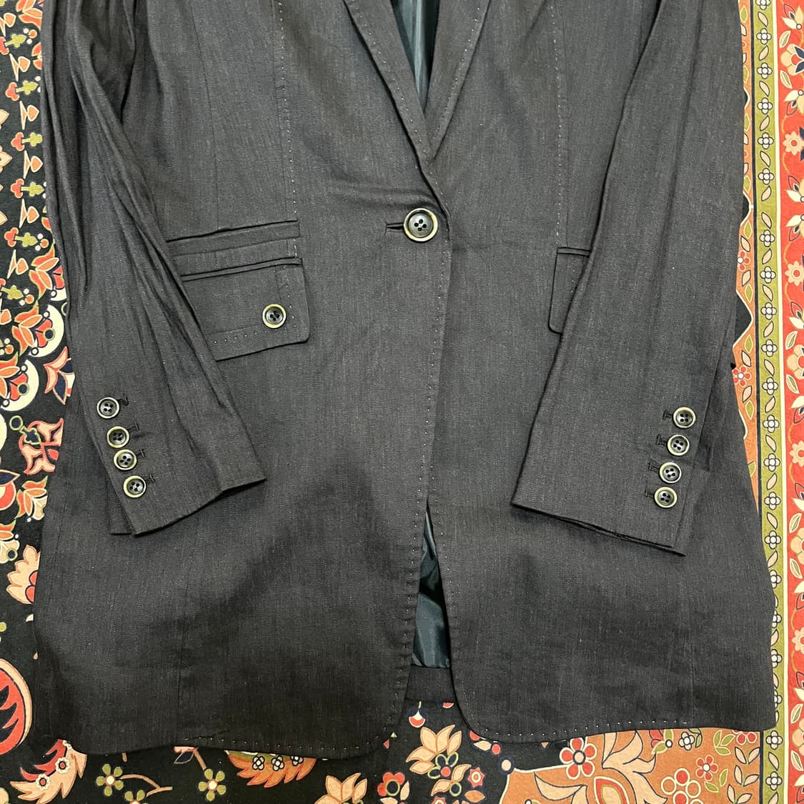 미샤 린넨 혼방 원버튼 싱글 자켓 91-103-165 상품이미지6