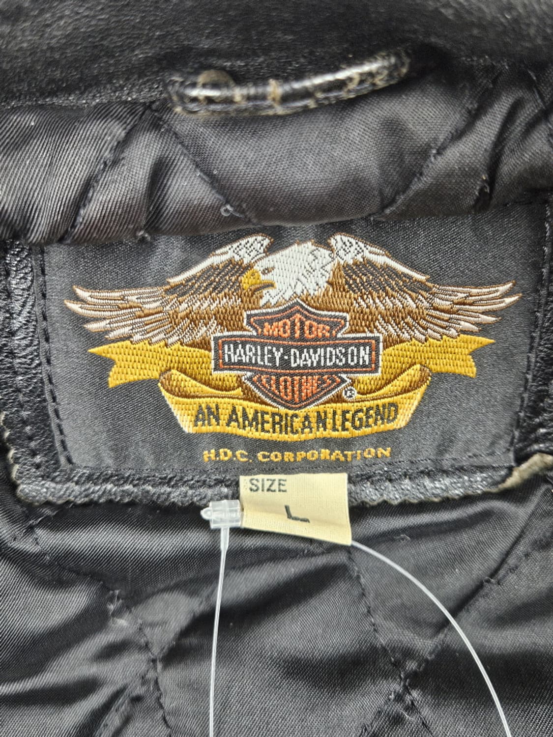 할리데이비슨 페이딩 배색 가죽 바시티 자켓 ( L ) / 10502 상품이미지7