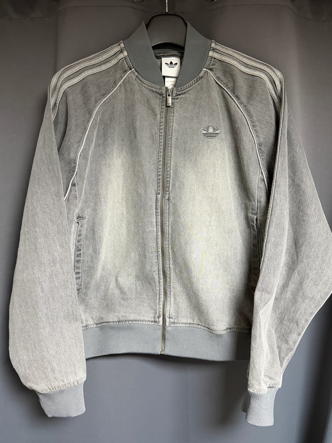 아디다스 SST 루즈 데님 블랙 워시 자켓 M 상품이미지1