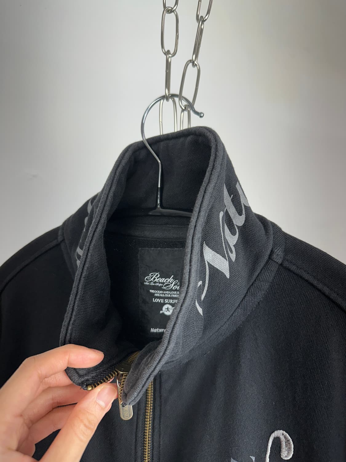 Beach Sound punk lettering zip up 상품이미지5